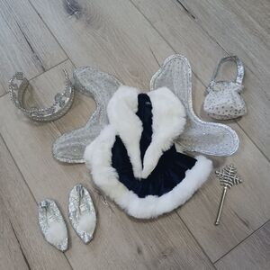Silver and White Fairy 18" Doll Outfit!